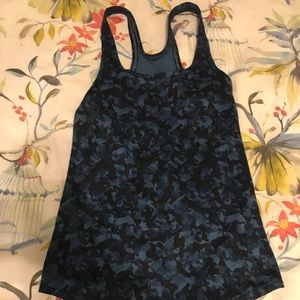 Lululemon Navy Camo Tank Top